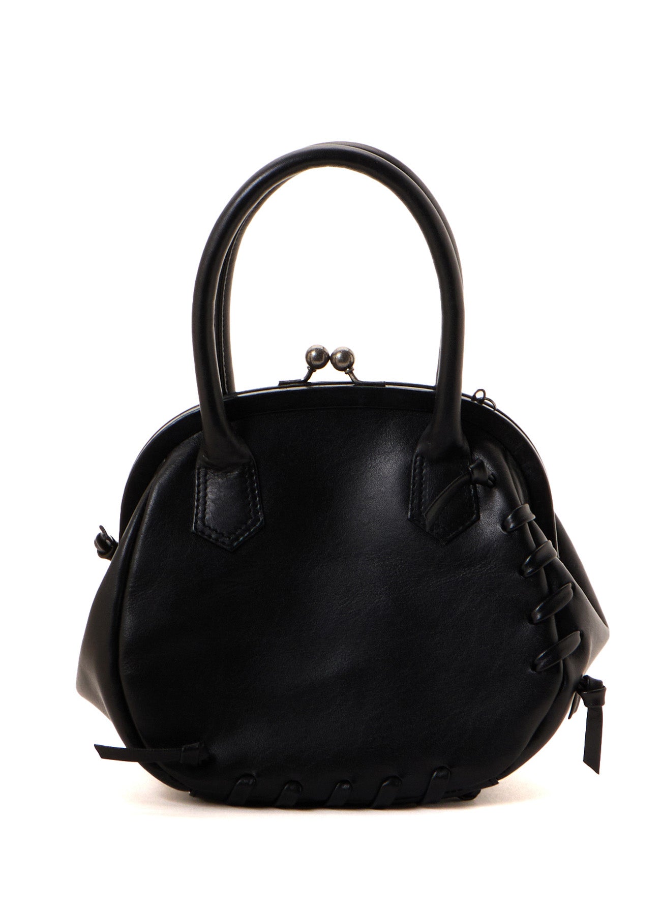 SEMI GLOSS LEATHER LACE UP BAG – THE SHOP YOHJI YAMAMOTO