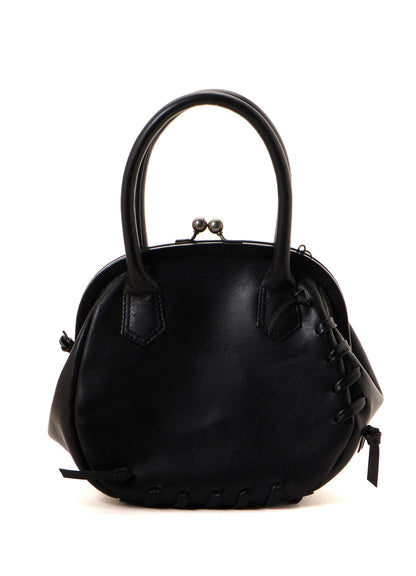 SEMI GLOSS LEATHER LACE UP BAG