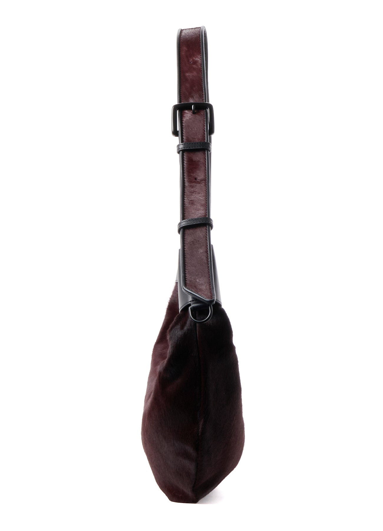 COW LEATHER BANANA SHAPE BAG
