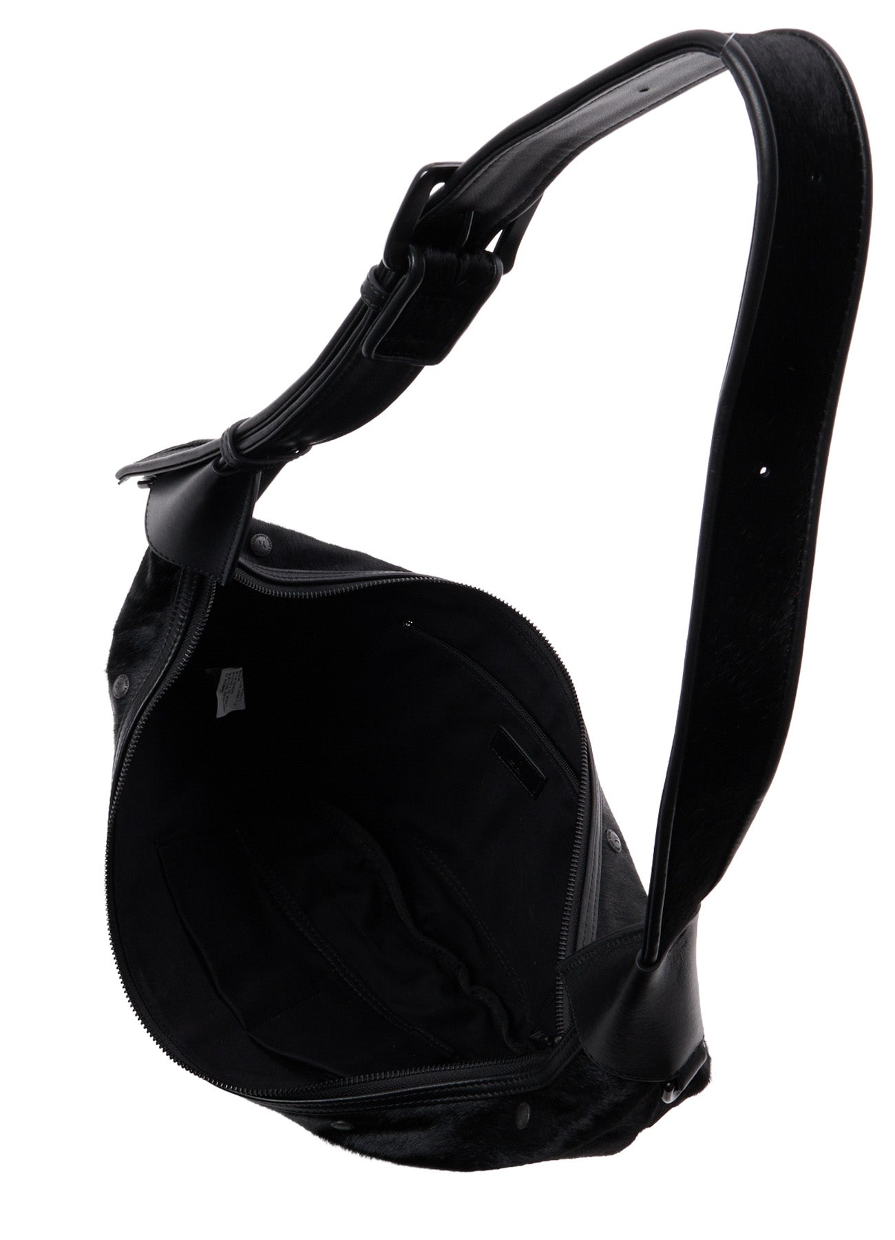 COW LEATHER BANANA SHAPE BAG