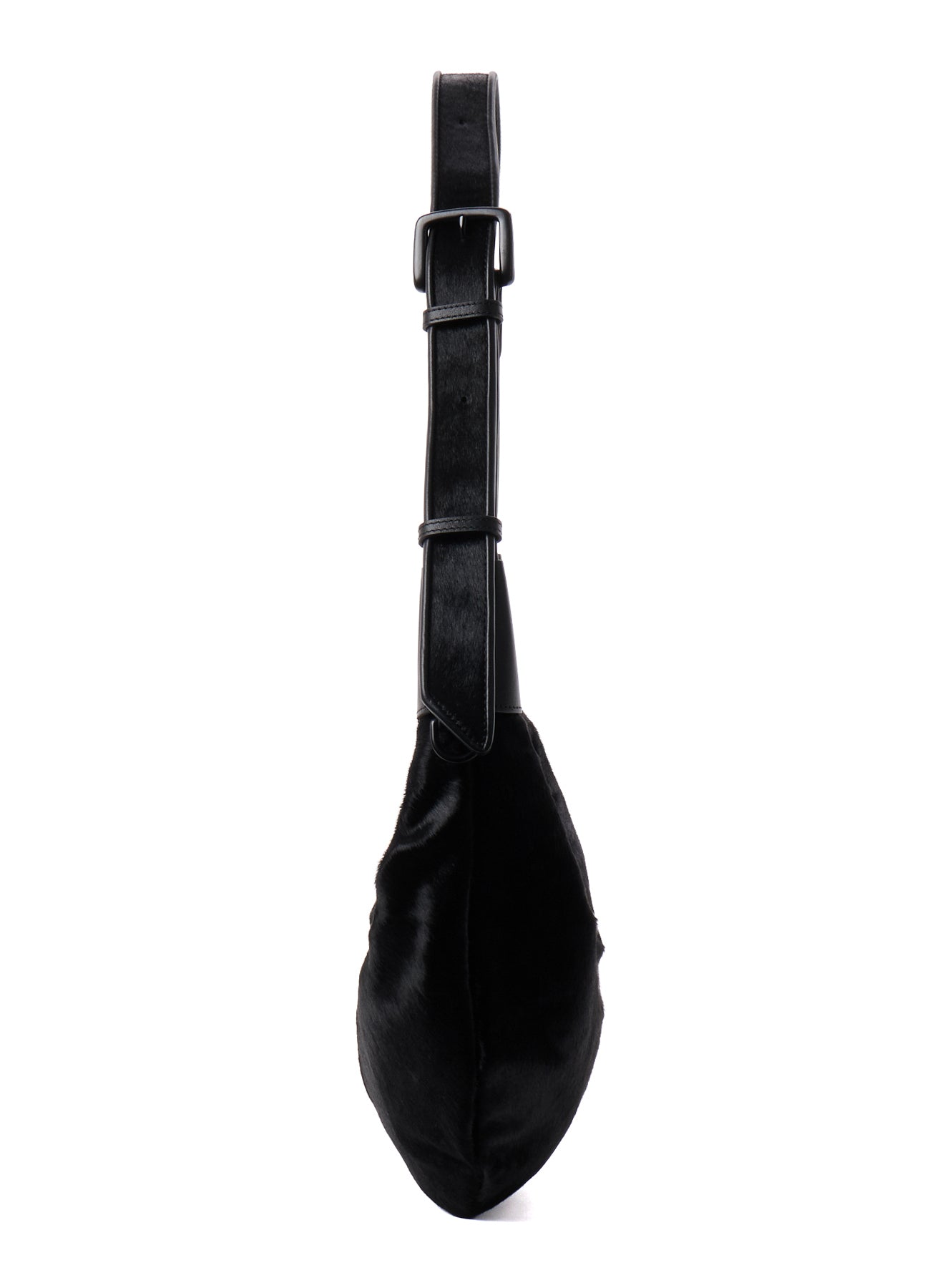 COW LEATHER BANANA SHAPE BAG