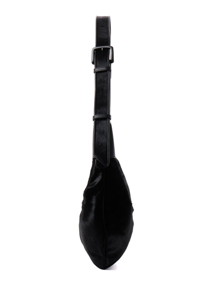 COW LEATHER BANANA SHAPE BAG