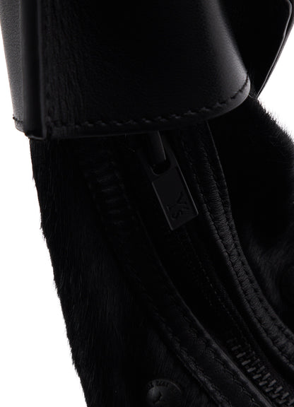 COW LEATHER BANANA SHAPE BAG
