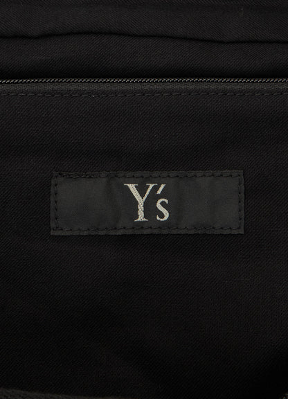 "ONE LIFE" COTTON/LINEN GABARDINE BOX SHOULDER BAG