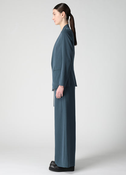 TA/PE CREPE DE CHINE STAND COLLAR JACKET