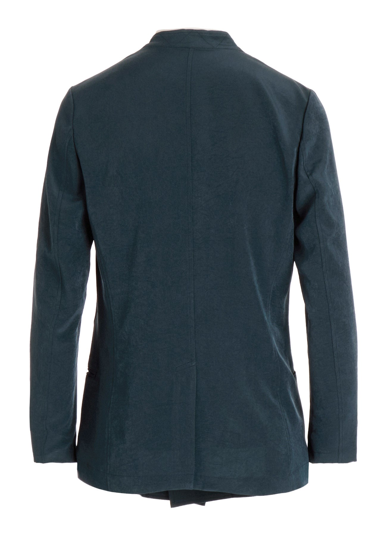 TA/PE CREPE DE CHINE STAND COLLAR JACKET