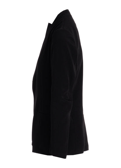 TA/PE CREPE DE CHINE STAND COLLAR JACKET
