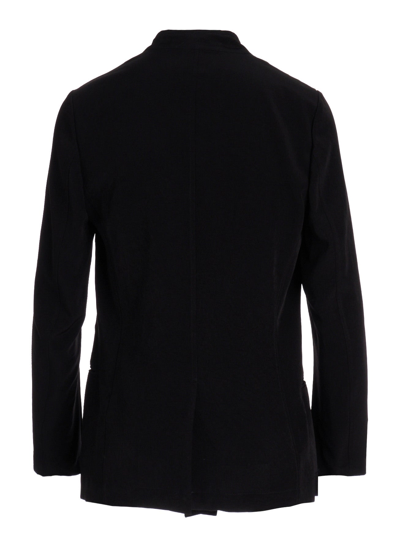 TA/PE CREPE DE CHINE STAND COLLAR JACKET
