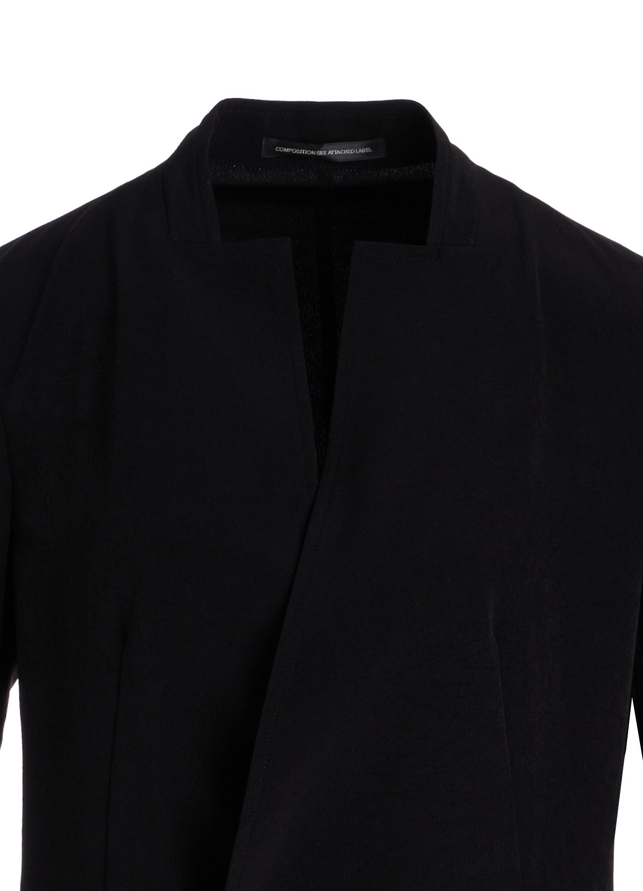 TA/PE CREPE DE CHINE STAND COLLAR JACKET