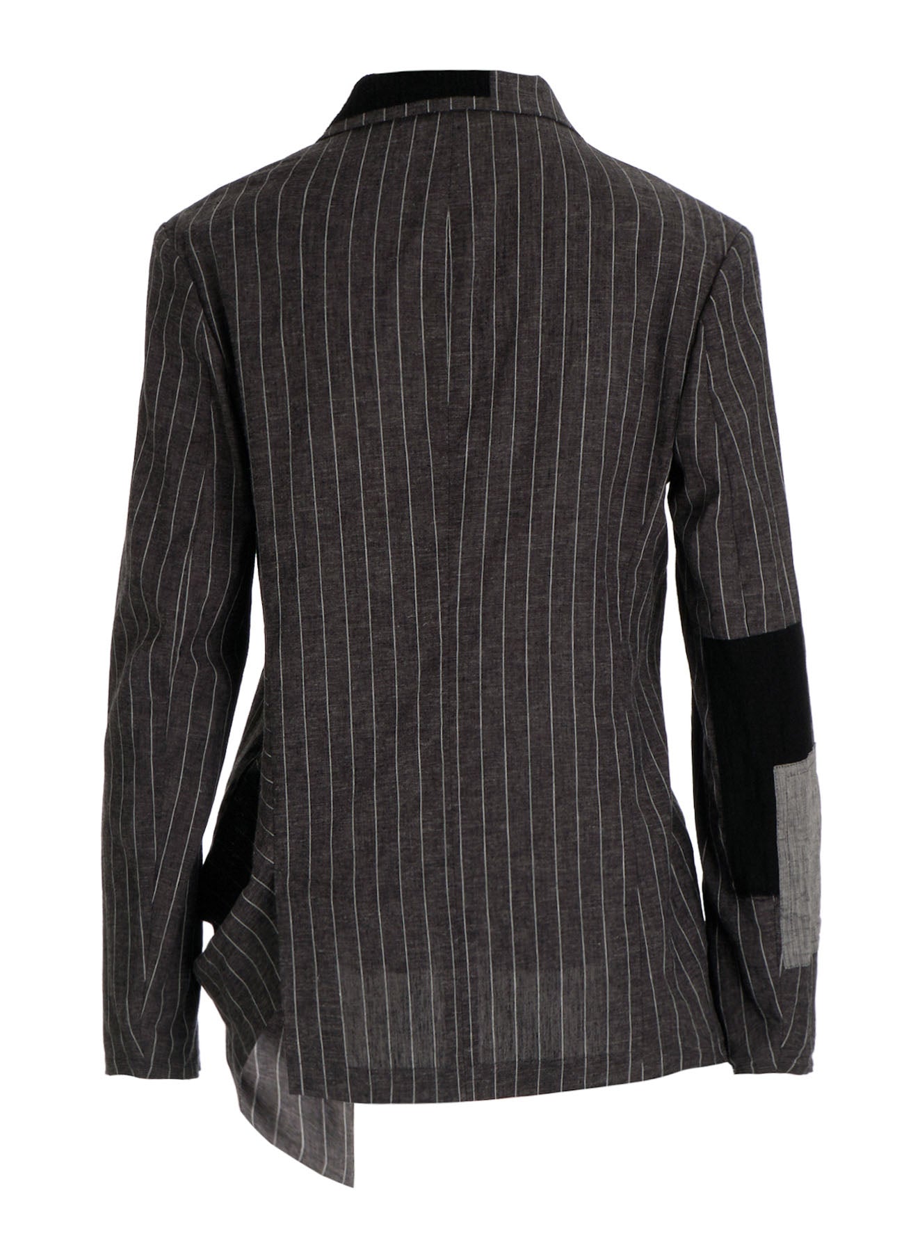 STRIPE PATCHWORK SIDE DROP JACKET