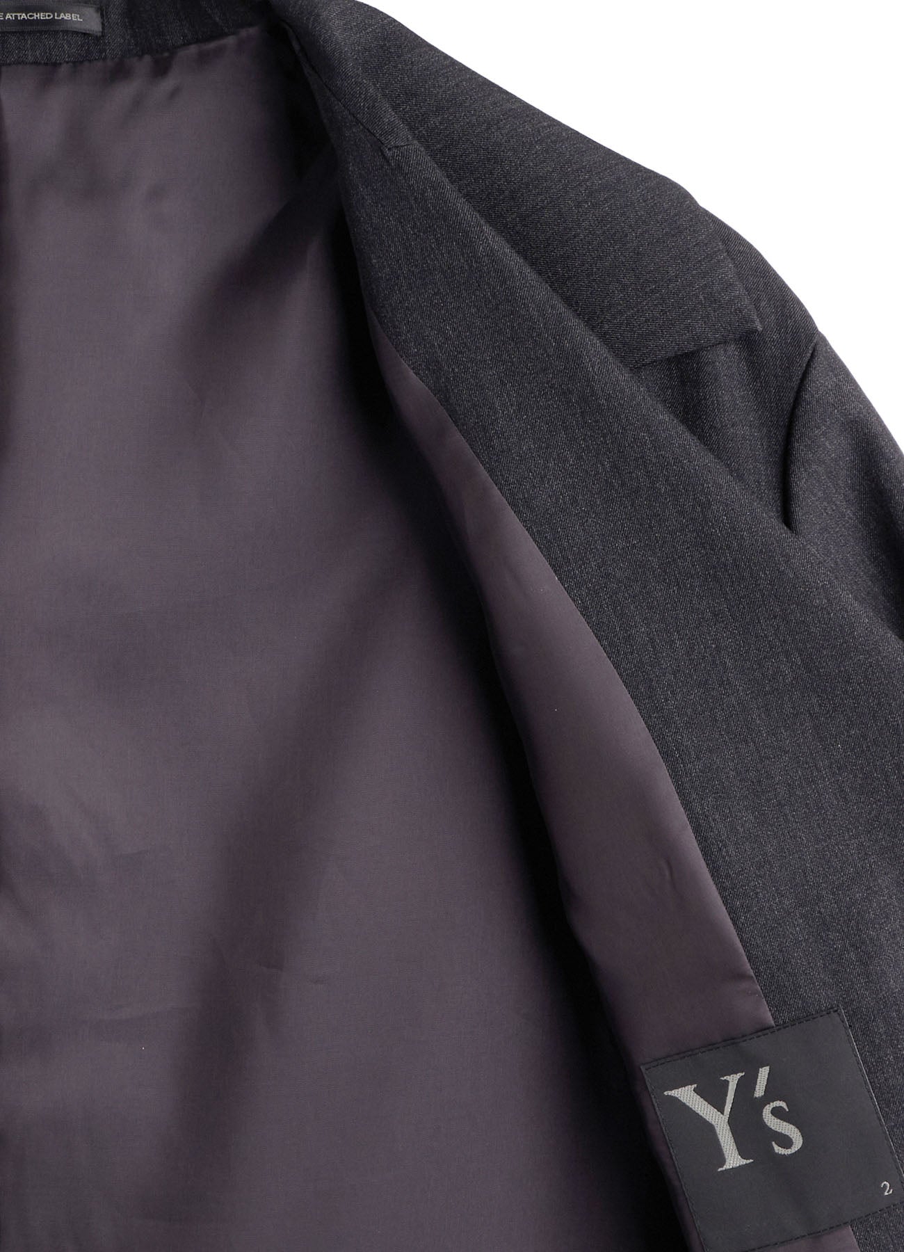 WOOL GABARDINE WIDE COLLAR JACKET