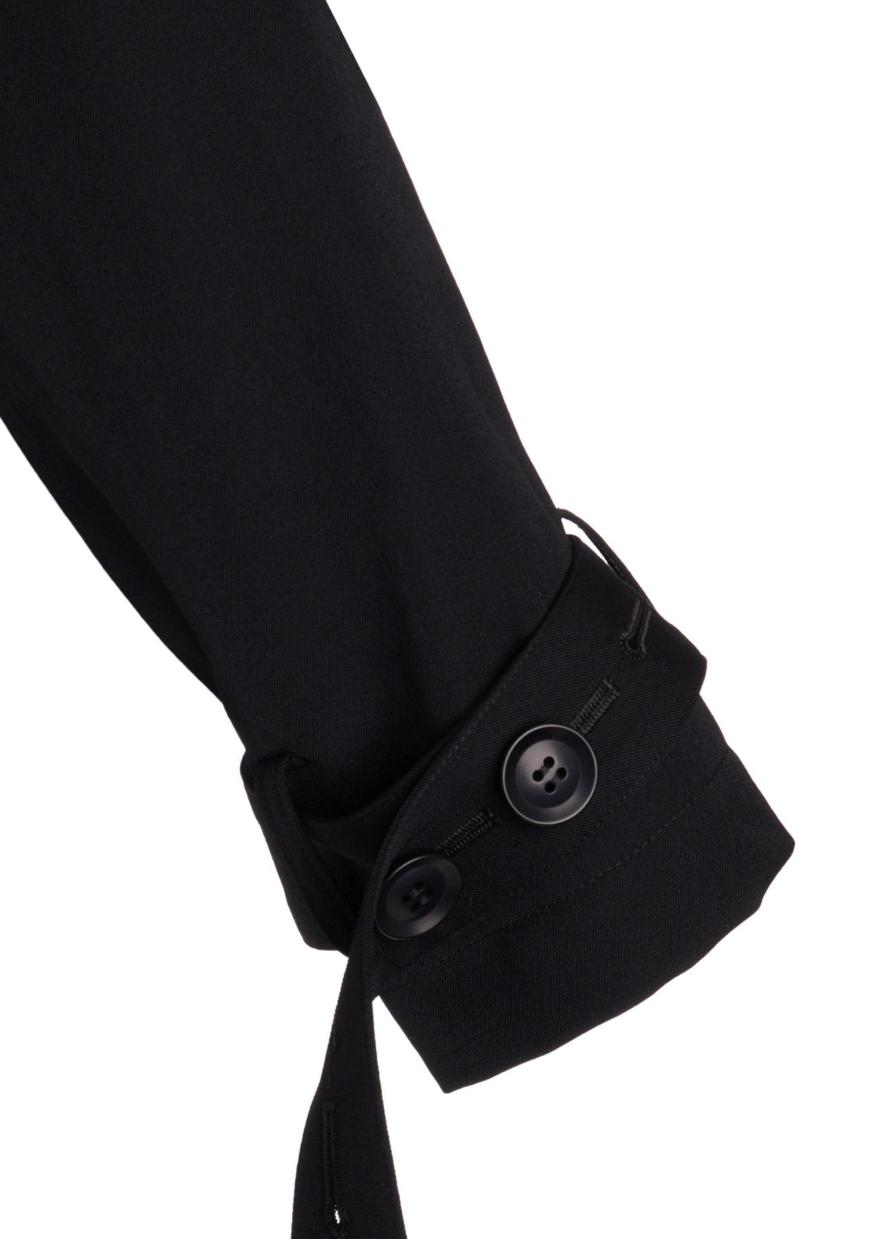 WOOL GABARDINE WIDE COLLAR JACKET