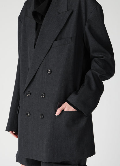 WOOL GABARDINE BIG TAILORED JACKET