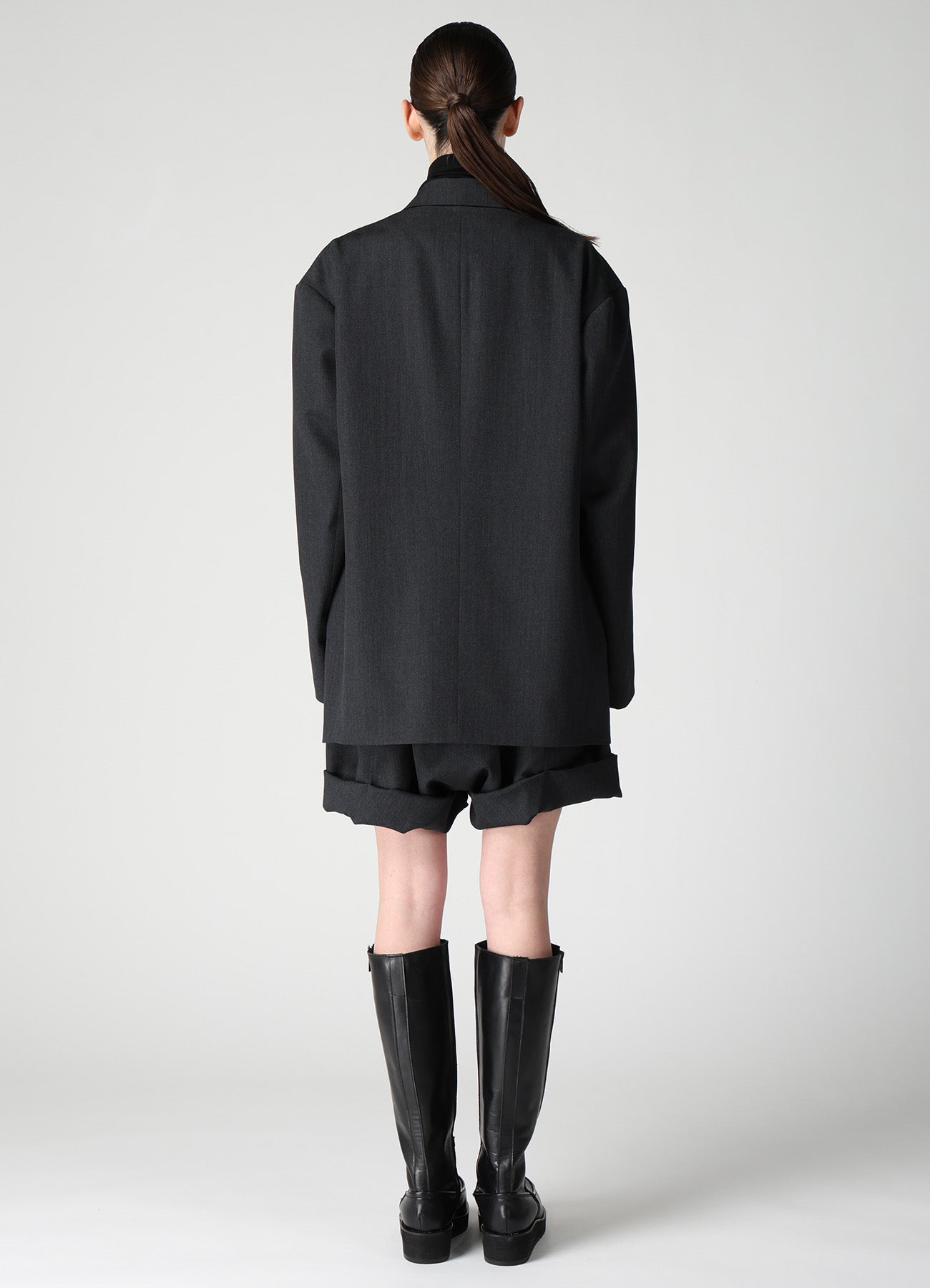 WOOL GABARDINE BIG TAILORED JACKET