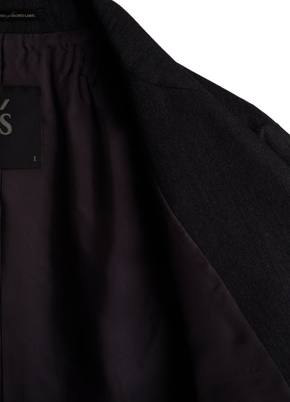 WOOL GABARDINE BIG TAILORED JACKET