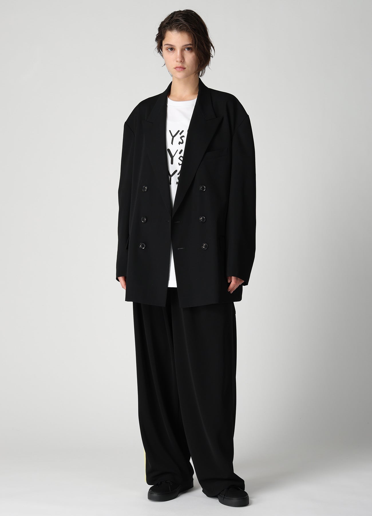 WOOL GABARDINE BIG TAILORED JACKET – THE SHOP YOHJI YAMAMOTO