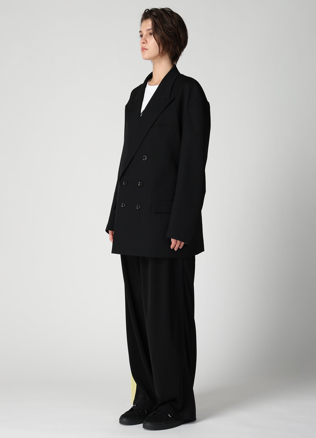 WOOL GABARDINE BIG TAILORED JACKET – THE SHOP YOHJI YAMAMOTO
