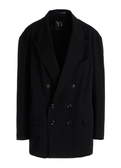 WOOL GABARDINE BIG TAILORED JACKET