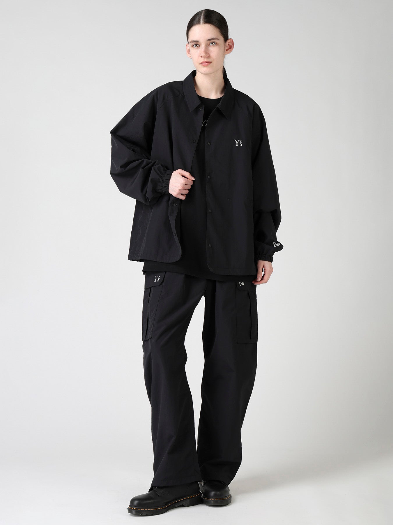 Y's × New Era NYLON COACH JACKET