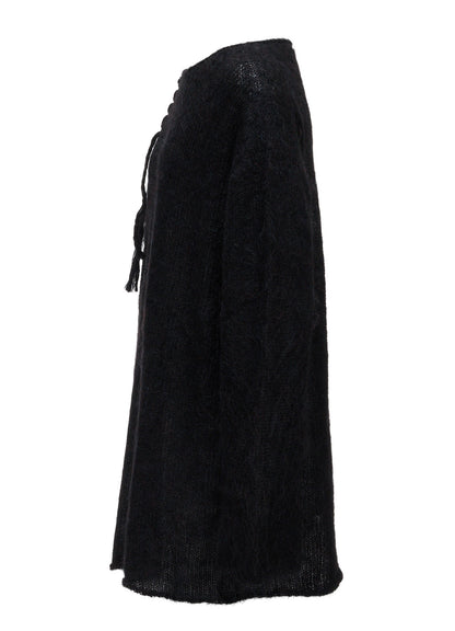 OVERSIZED MOHAIR BLEND KNIT PULLOVER