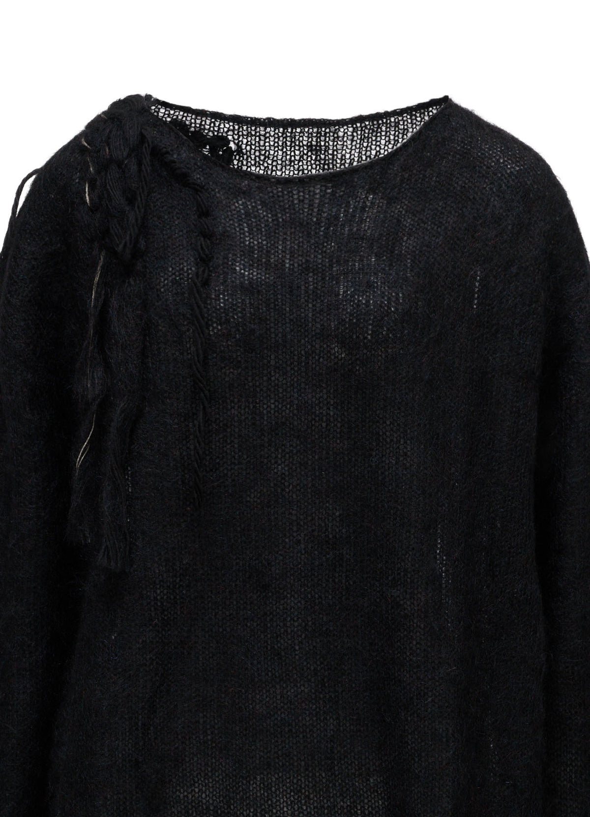 OVERSIZED MOHAIR BLEND KNIT PULLOVER