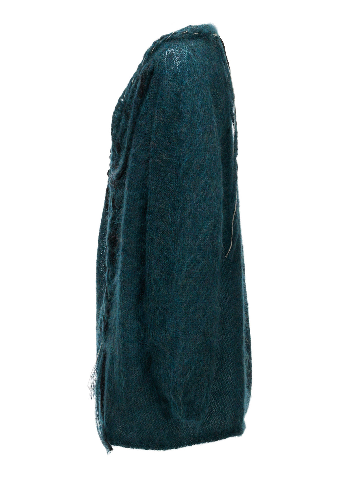 OVERSIZED MOHAIR BLEND V-NECK CARDIGAN