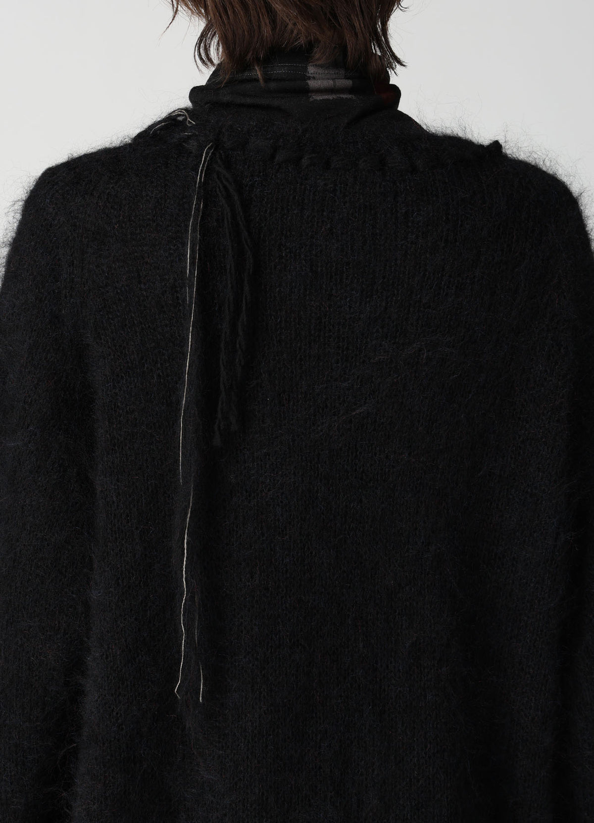 OVERSIZED MOHAIR BLEND V-NECK CARDIGAN