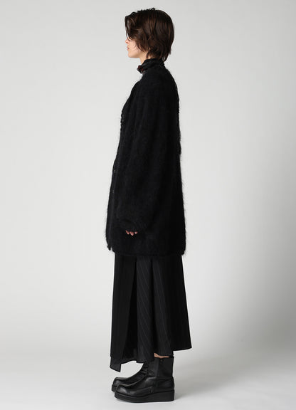 OVERSIZED MOHAIR BLEND V-NECK CARDIGAN