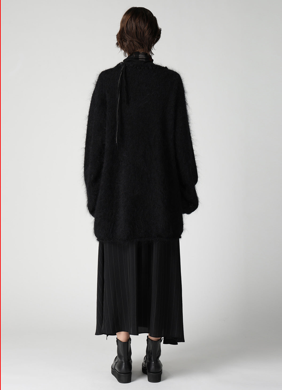 OVERSIZED MOHAIR BLEND V-NECK CARDIGAN