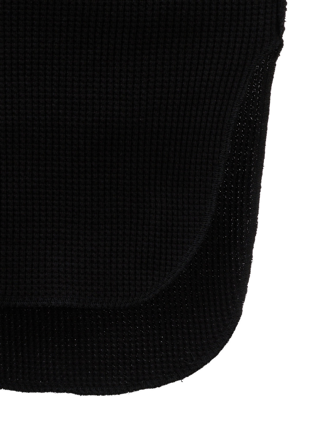 WAFFLE HENLEY NECK PULLOVER
