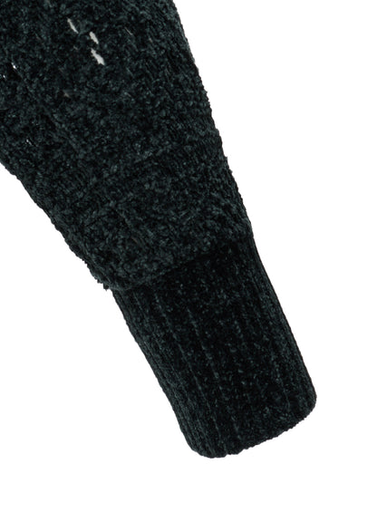 CHENILLE OPENWORK CARDIGAN