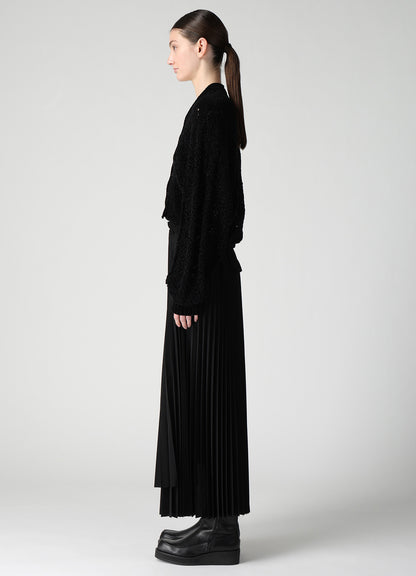CHENILLE OPENWORK CARDIGAN