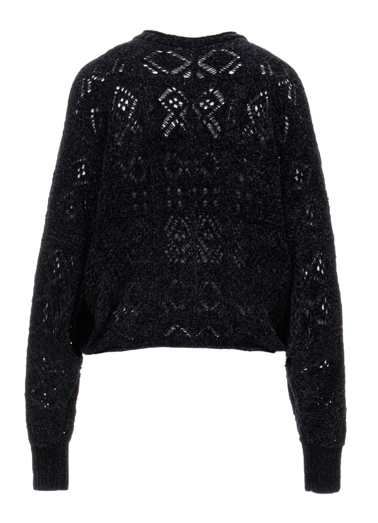 CHENILLE OPENWORK CARDIGAN