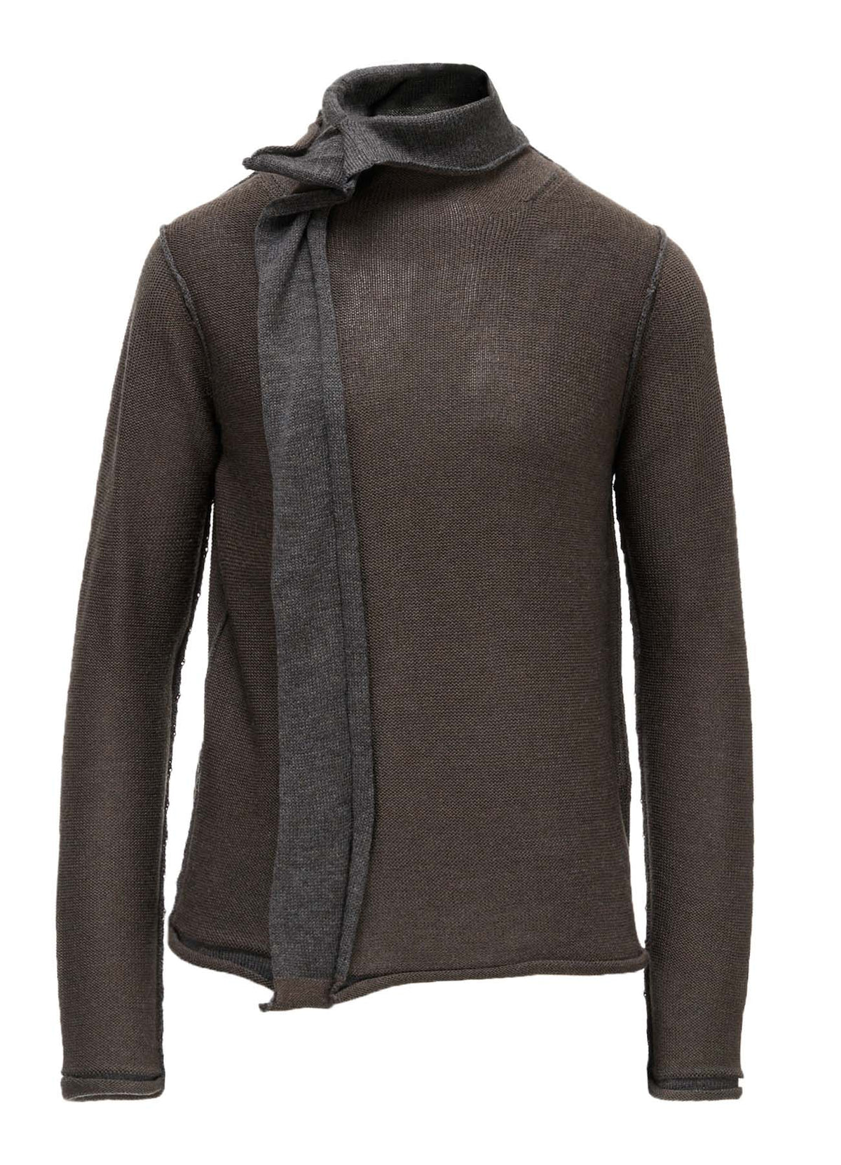 JERSEY PLATING HIGH NECK PULLOVER