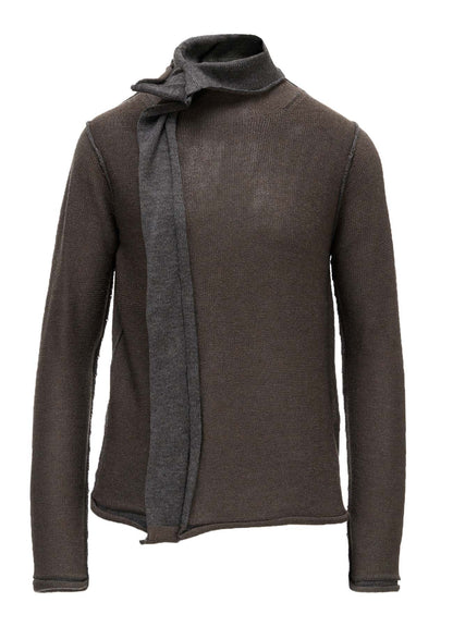 JERSEY PLATING HIGH NECK PULLOVER