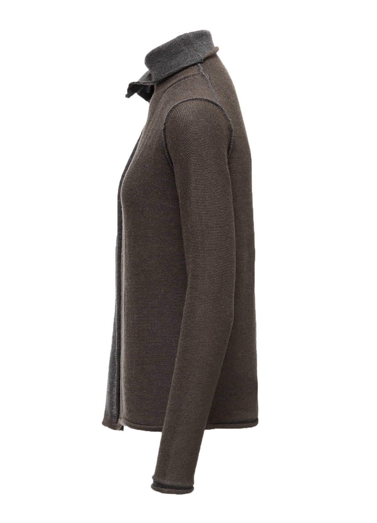JERSEY PLATING HIGH NECK PULLOVER