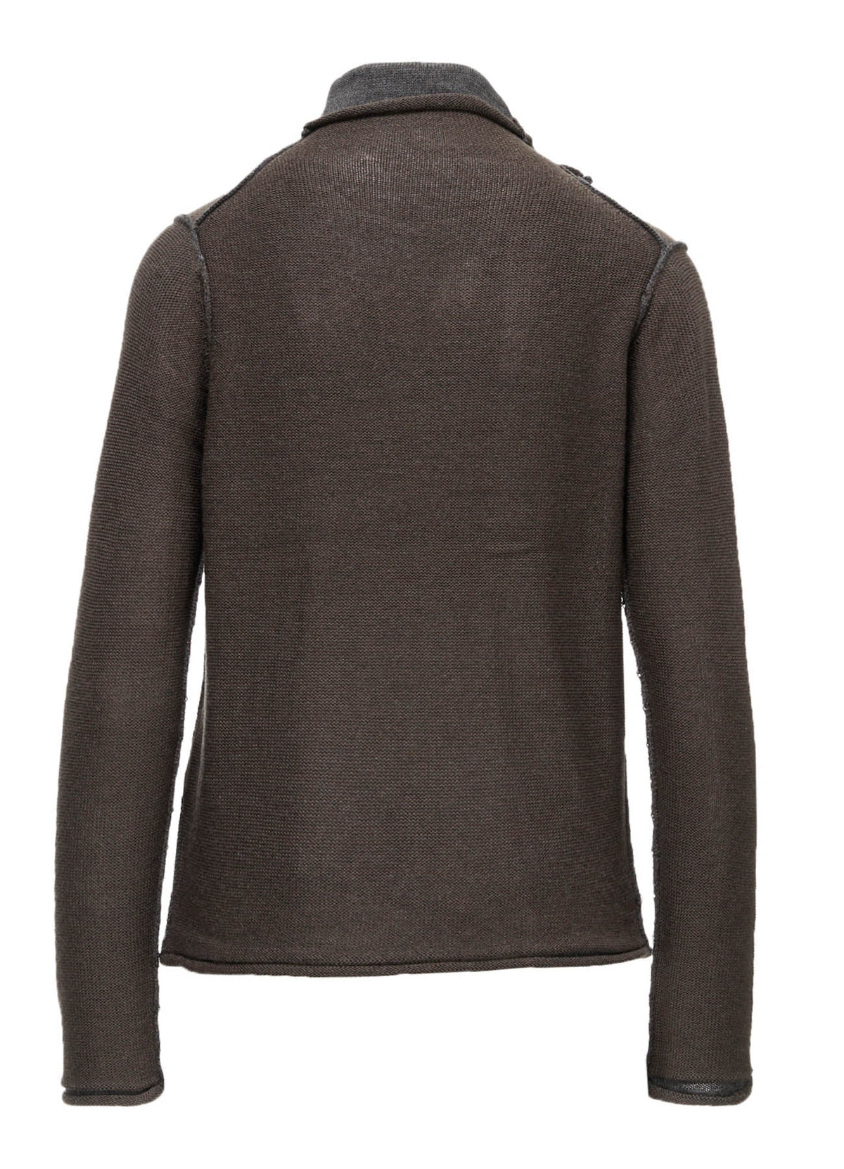 JERSEY PLATING HIGH NECK PULLOVER