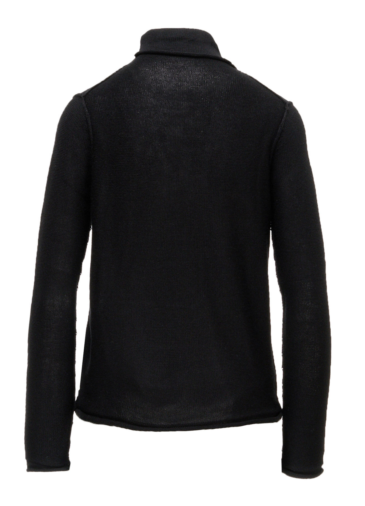 JERSEY PLATING HIGH NECK PULLOVER