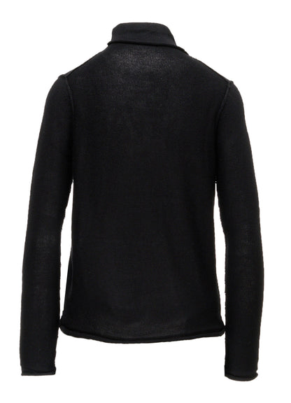 JERSEY PLATING HIGH NECK PULLOVER