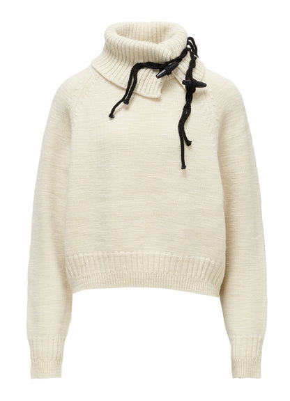 JERSEY TOGGLE BUTTON PULLOVER