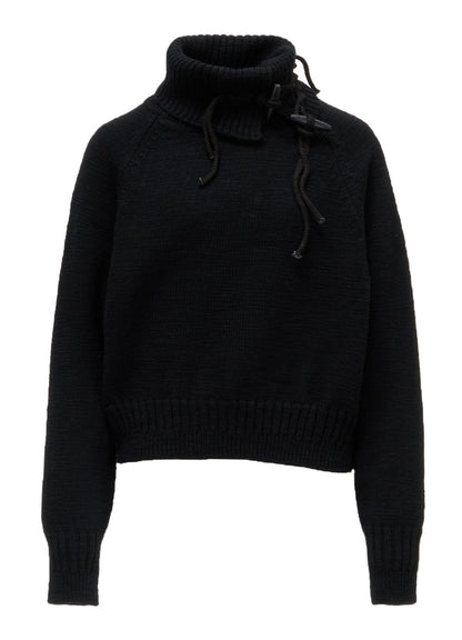 JERSEY TOGGLE BUTTON PULLOVER