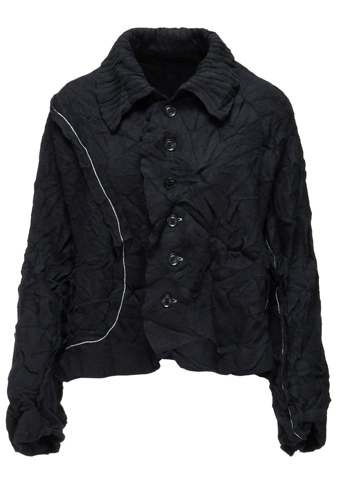 MILLED JERSEY SHORT JACKET