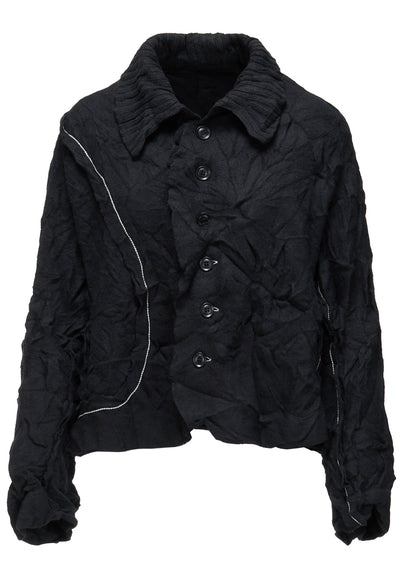 MILLED JERSEY SHORT JACKET