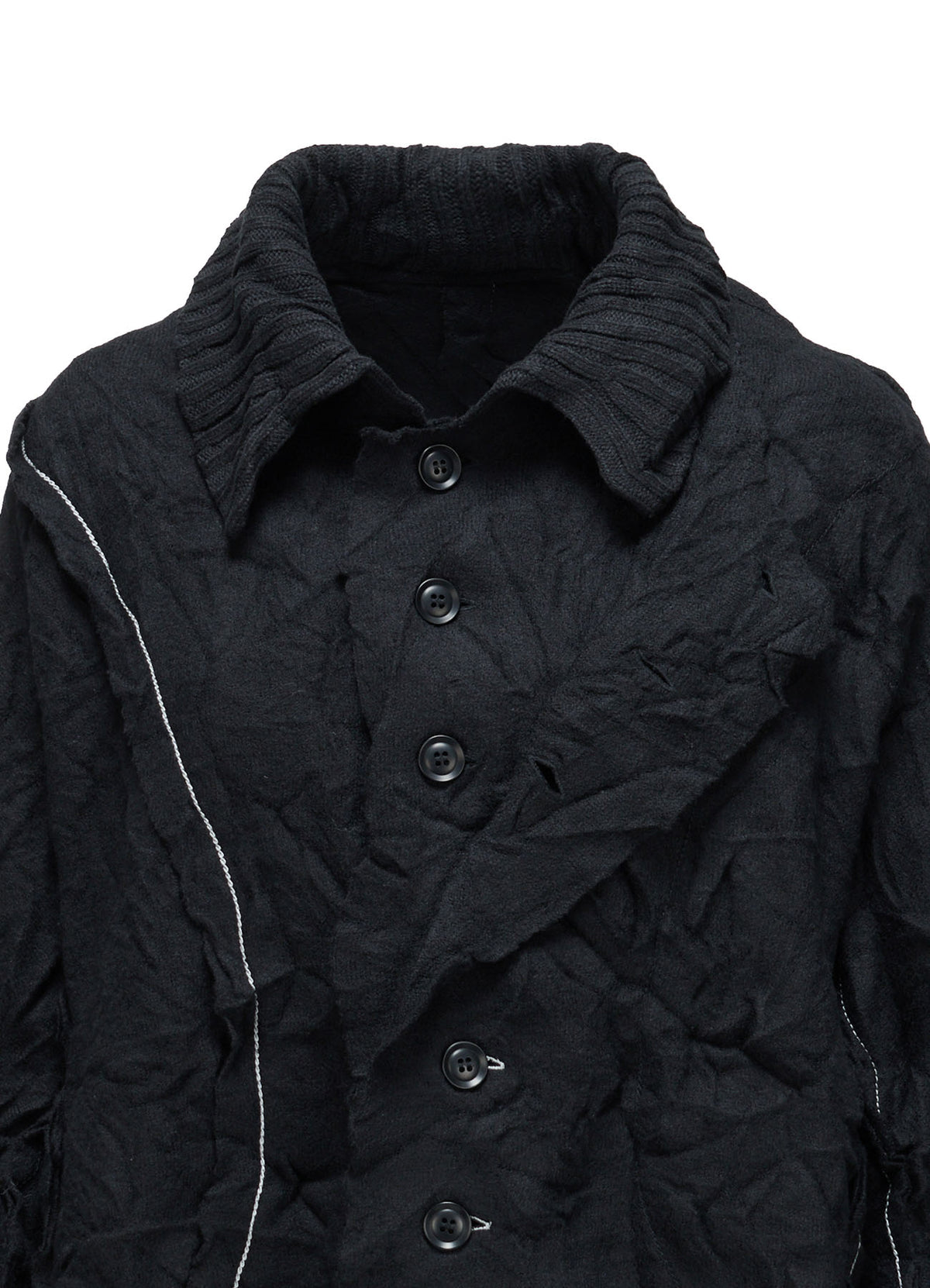 MILLED JERSEY SHORT JACKET