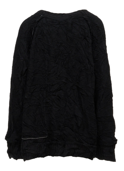 MILLED JERSEY V NECK CARDIGAN