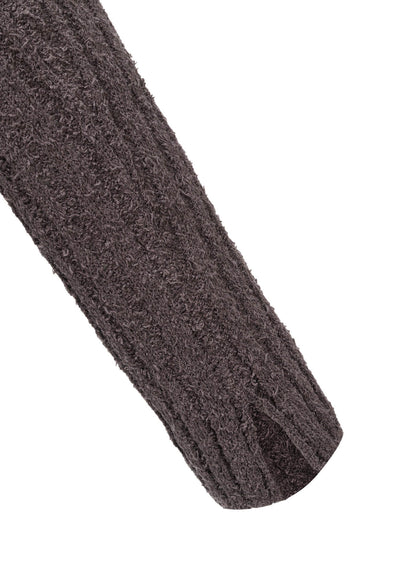 7G1P RANDOM RIB TIGHT ASYMMETRIC CARDIGAN
