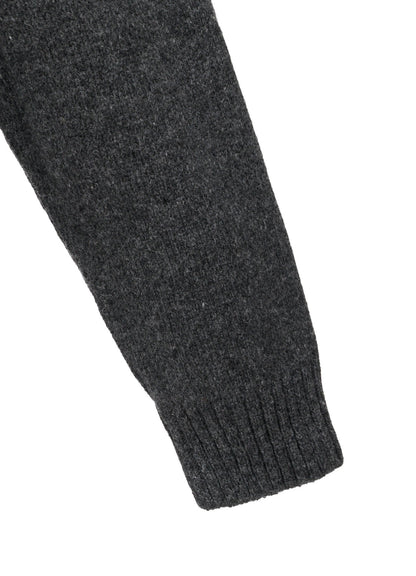 7G JERSEY PATCH APPLIQUE KNIT PULLOVER