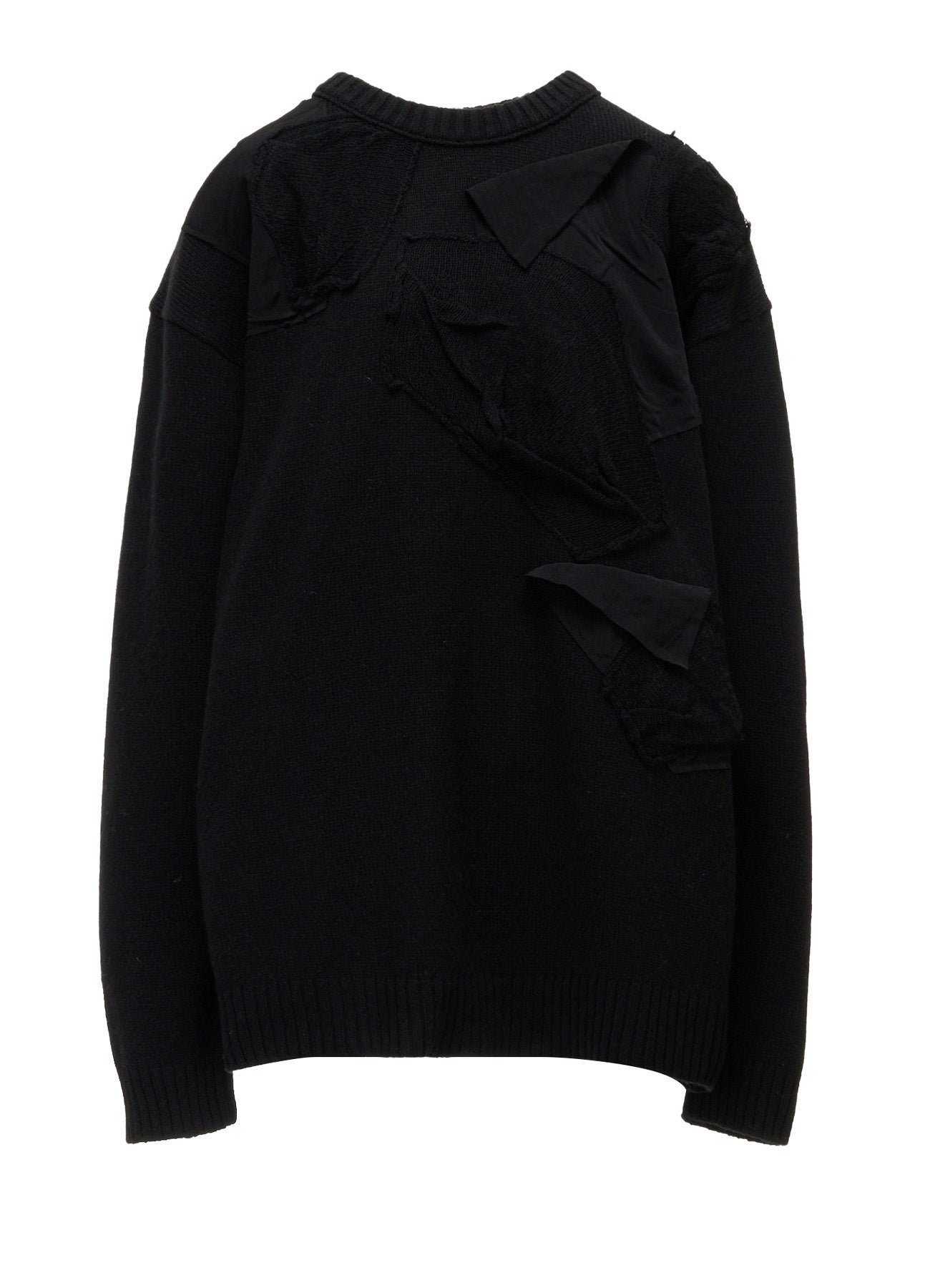 7G JERSEY PATCH APPLIQUE KNIT PULLOVER – THE SHOP YOHJI YAMAMOTO