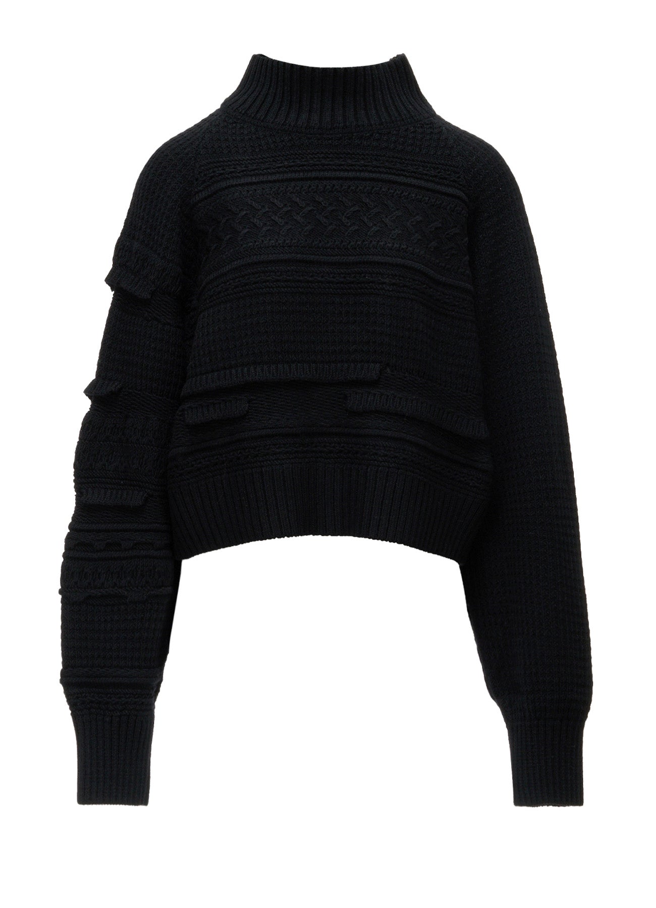 5G KNIT HIGH NECK CROPPED PULLOVER – THE SHOP YOHJI YAMAMOTO