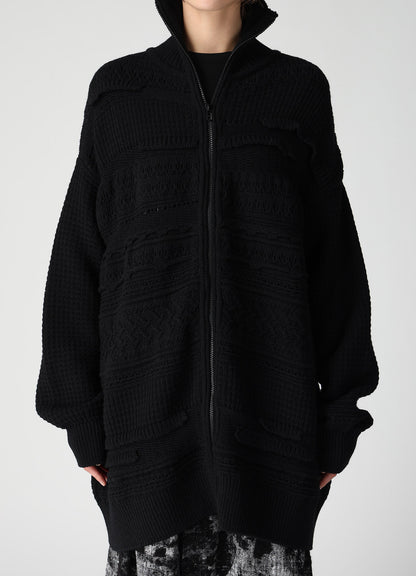 5G KNIT ZIP-UP PULLOVER